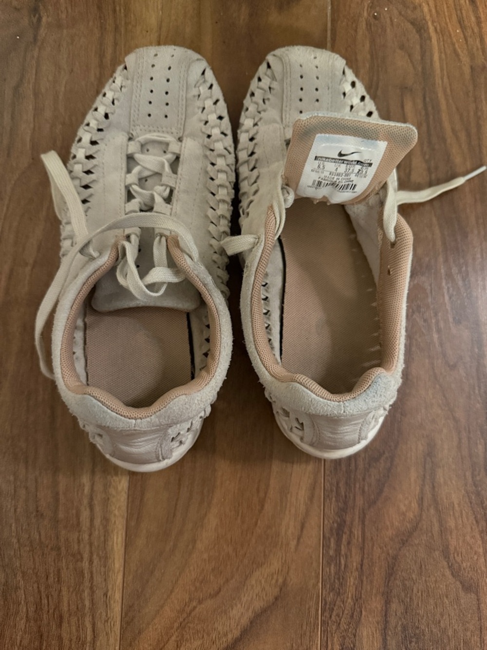 Nike Women’s Light Beige Woven Sneakers